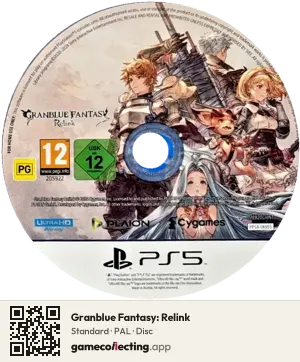 Granblue Fantasy: Relink PlayStation 5, PAL disc