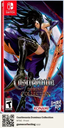 Castlevania Dominus Collection Nintendo Switch, NTSC box front