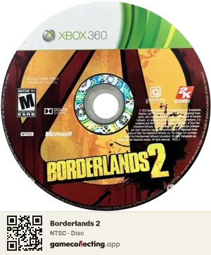 Borderlands 2 Xbox 360, NTSC disc