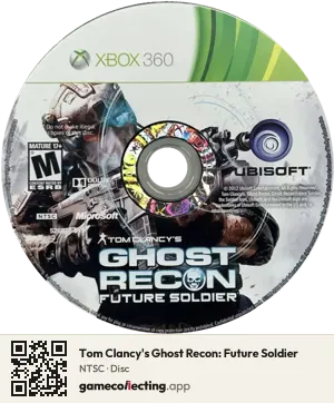 Tom Clancy's Ghost Recon: Future Soldier Xbox 360, NTSC disc