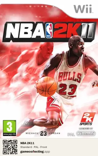 NBA 2K11 Nintendo Wii, PAL box front