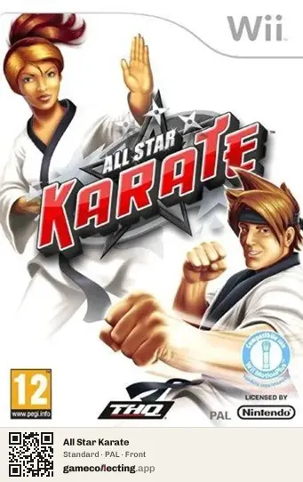 All Star Karate Nintendo Wii, PAL box front
