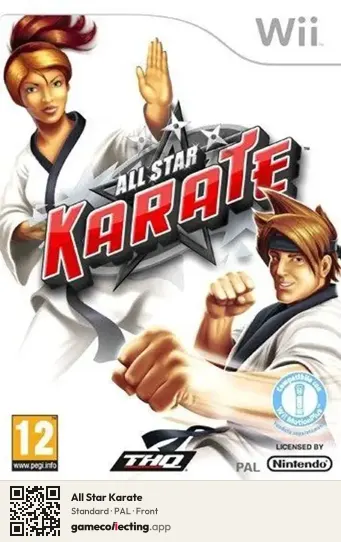 All Star Karate Nintendo Wii, PAL box front