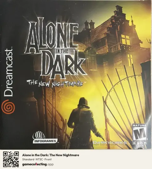 Alone in the Dark: The New Nightmare Sega Dreamcast, NTSC box front