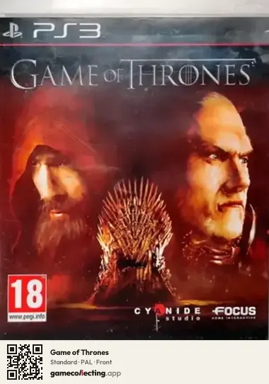 Game of Thrones PlayStation 3, PAL box front