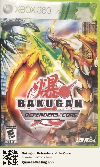 Bakugan: Defenders of the Core Xbox 360, NTSC box front