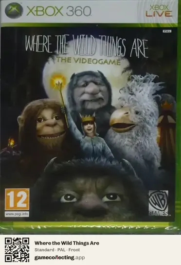 Where the Wild Things Are Xbox 360, PAL box front