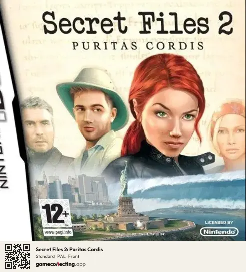 Secret Files 2: Puritas Cordis Nintendo DS, PAL box front