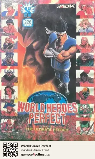 World Heroes Perfect Neo Geo AES, Japan box front