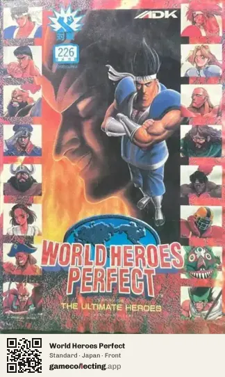 World Heroes Perfect Neo Geo AES, Japan box front