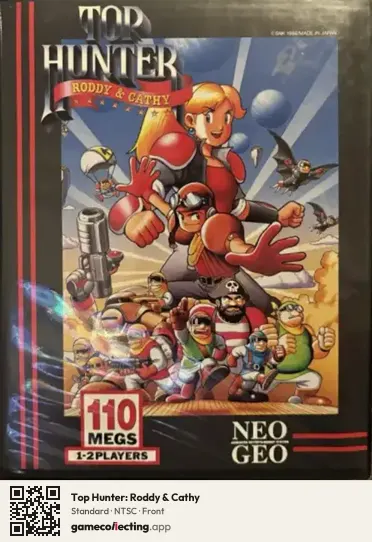Top Hunter: Roddy & Cathy Neo Geo AES, NTSC box front