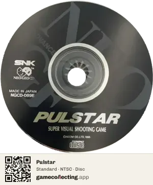 Pulstar Neo Geo CD, NTSC disc