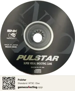 Pulstar Neo Geo CD, NTSC disc