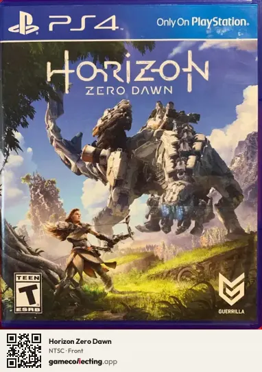 Horizon Zero Dawn PlayStation 4, NTSC box front
