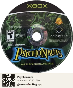 Psychonauts Xbox, NTSC disc