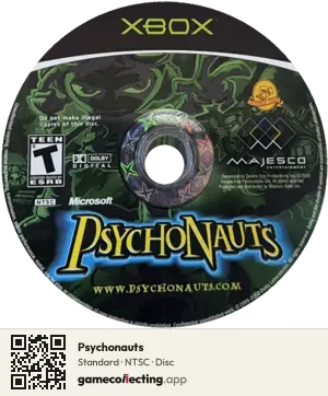 Psychonauts Xbox, NTSC disc