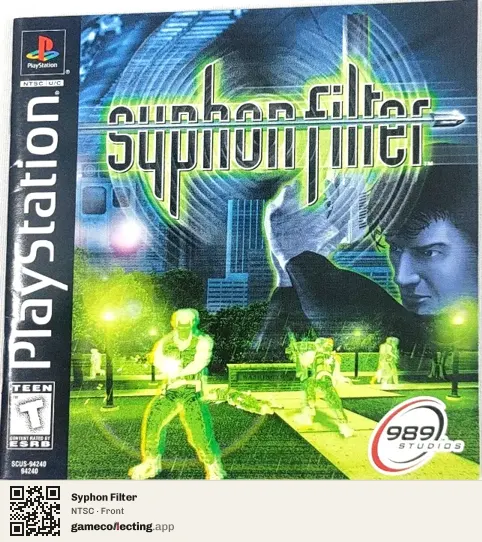 Syphon Filter PlayStation, NTSC box front