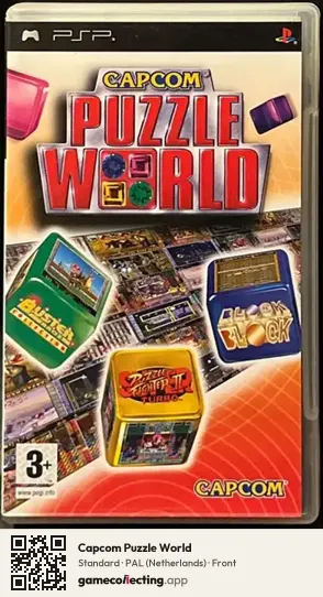 Capcom Puzzle World PlayStation Portable, Netherlands box front