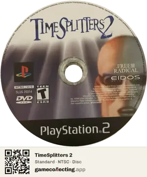 TimeSplitters 2 PlayStation 2, NTSC disc