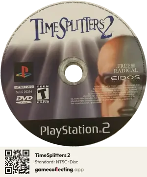 TimeSplitters 2 PlayStation 2, NTSC disc