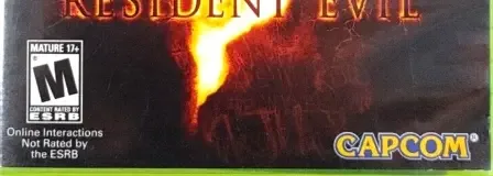 Resident Evil 5, the ESRB box on its front