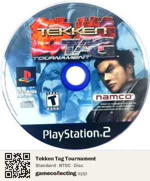 Tekken Tag Tournament PlayStation 2, NTSC disc