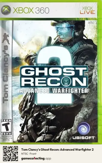 Tom Clancy's Ghost Recon: Advanced Warfighter 2 Xbox 360, NTSC box front