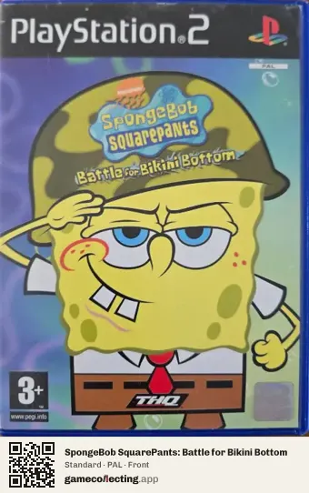 SpongeBob SquarePants: Battle for Bikini Bottom PlayStation 2, PAL box front