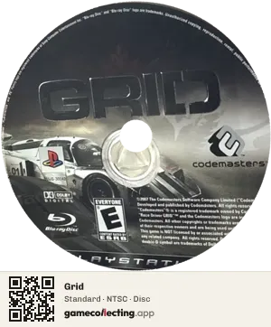 Grid PlayStation 3, NTSC disc