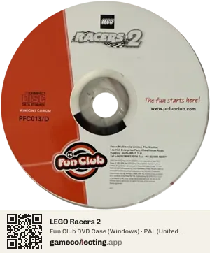 LEGO Racers 2 Computer, PAL disc
