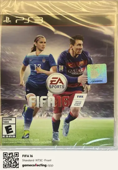 FIFA 16 PlayStation 3, NTSC box front