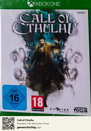 Call of Cthulhu Xbox One, Germany box front