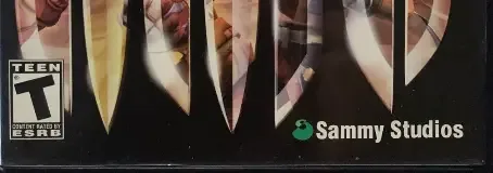 Seven Samurai 20XX, the ESRB box on its front