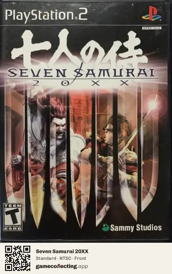 Seven Samurai 20XX PlayStation 2, NTSC box front