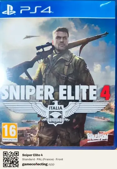 Sniper Elite 4 PlayStation 4, France box front