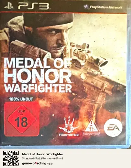 Medal of Honor: Warfighter PlayStation 3, Germany box front