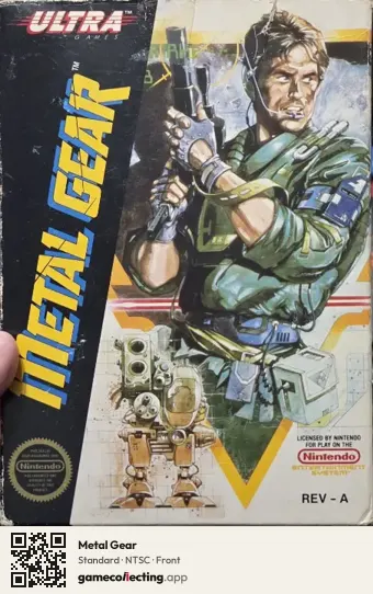 Metal Gear Nintendo Entertainment System, NTSC box front