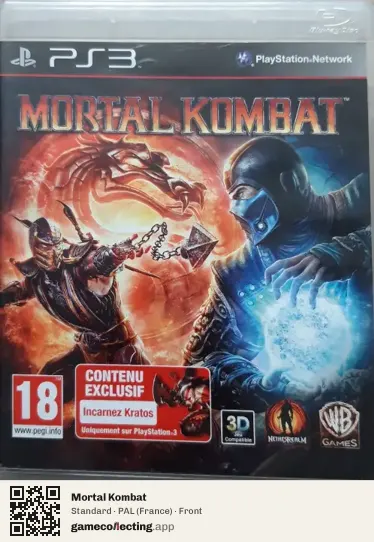 Mortal Kombat PlayStation 3, France box front