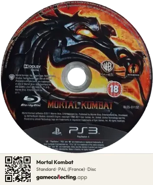 Mortal Kombat PlayStation 3, PAL disc