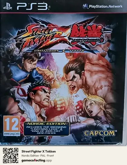 Street Fighter X Tekken PlayStation 3, PAL box front