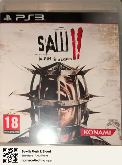 Saw II: Flesh & Blood PlayStation 3, PAL box front