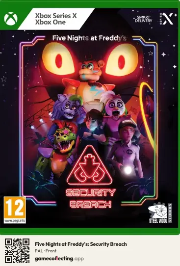 Five Nights at Freddy's: Security Breach Xbox Series X, PAL box front