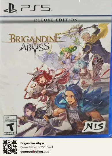 Brigandine Abyss PlayStation 5, NTSC box front