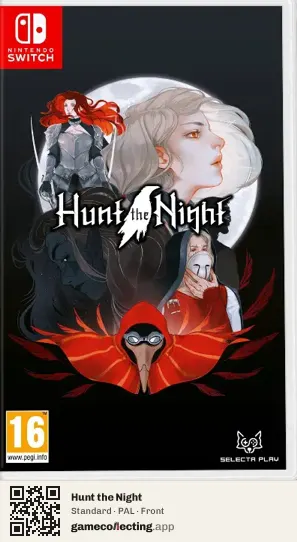 Hunt the Night Nintendo Switch, PAL box front