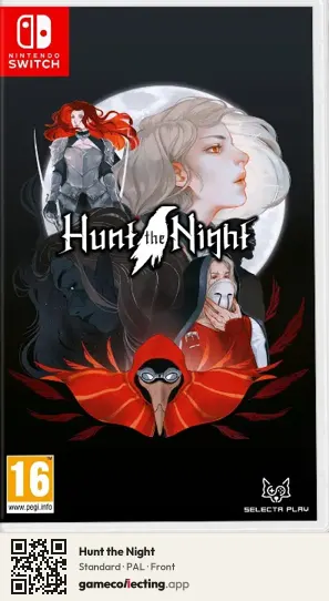 Hunt the Night Nintendo Switch, PAL box front