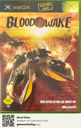 Blood Wake Xbox, Germany box front