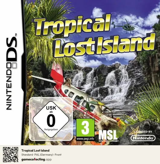 Tropical Lost Island Nintendo DS, Germany box front