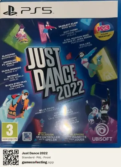 Just Dance 2022 PlayStation 5, PAL box front