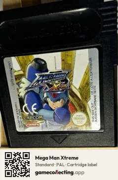 Mega Man Xtreme Game Boy Color, PAL cartridge label