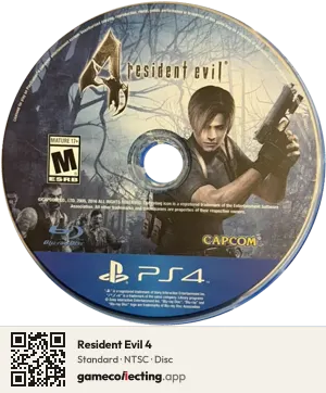 Resident Evil 4 PlayStation 4, NTSC disc